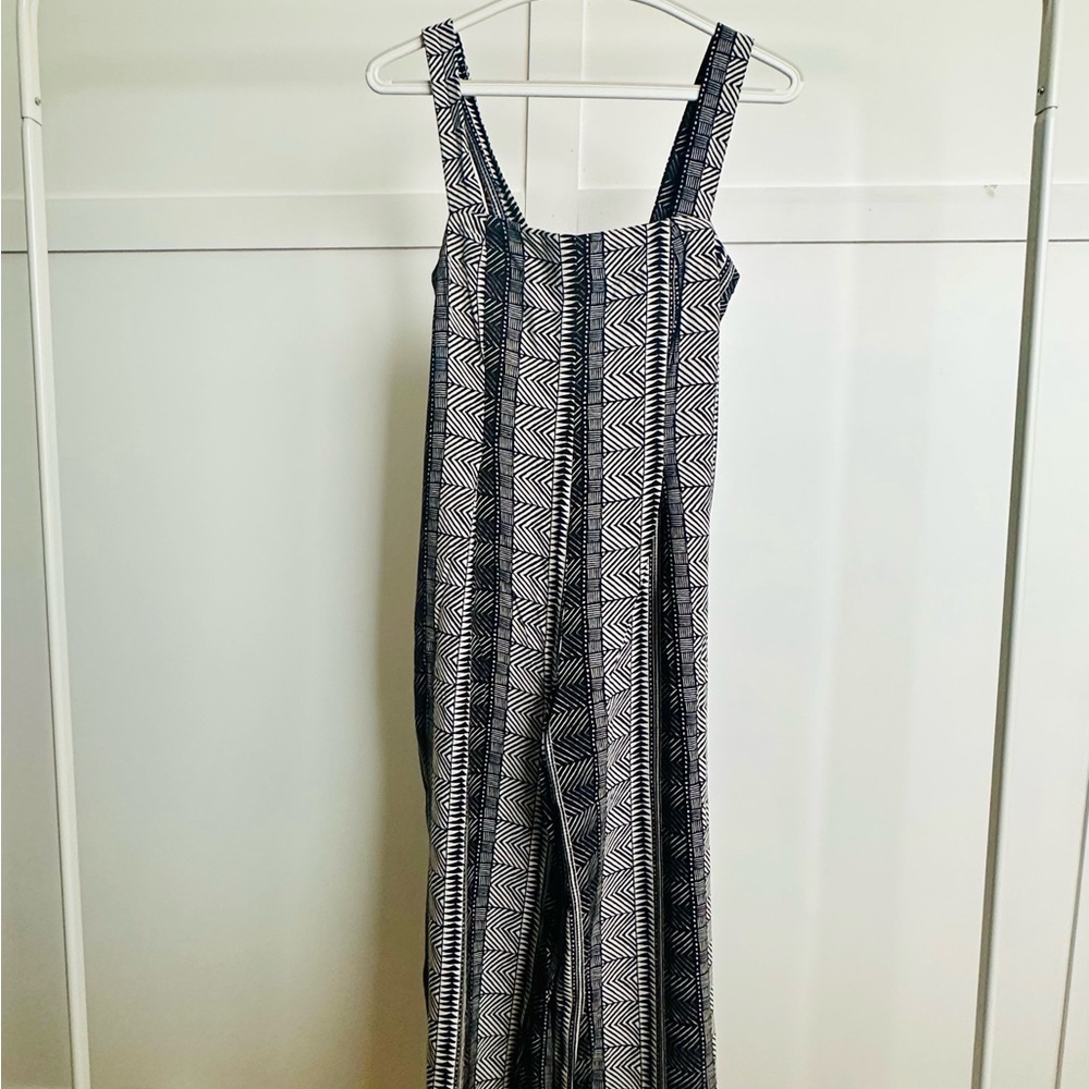 Urban Outfitters Black and White Striped Jumpsuit